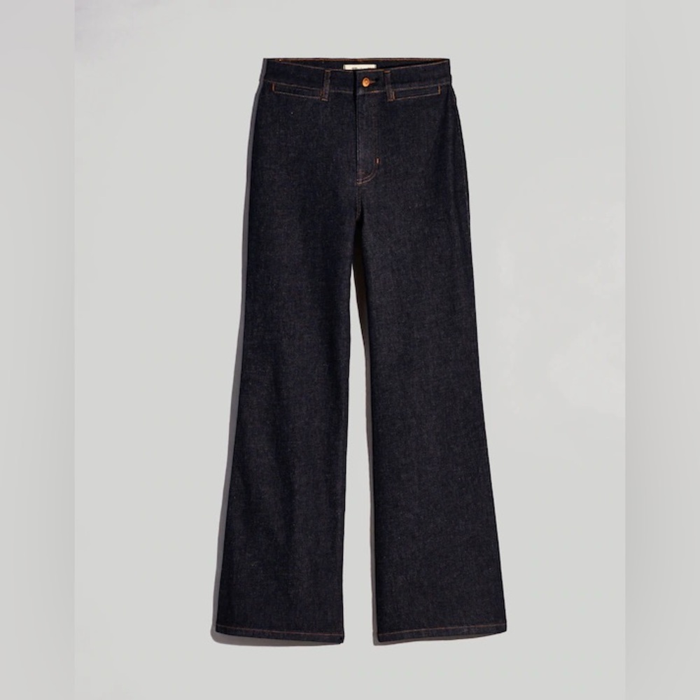 Madewell 11” High-Rise Flare Jeans - Dark Wash - Size 23
